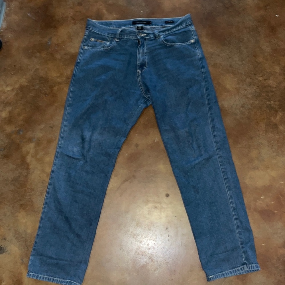 Calvin Klein Jeans Straight Leg Blue Denim Size 34